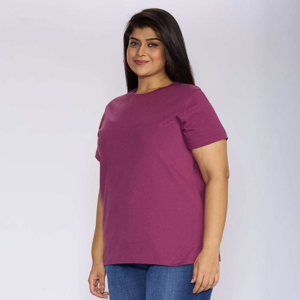 Plus Size Core T-shirt | 2XL - 8XL | 100% Cotton | Magenta