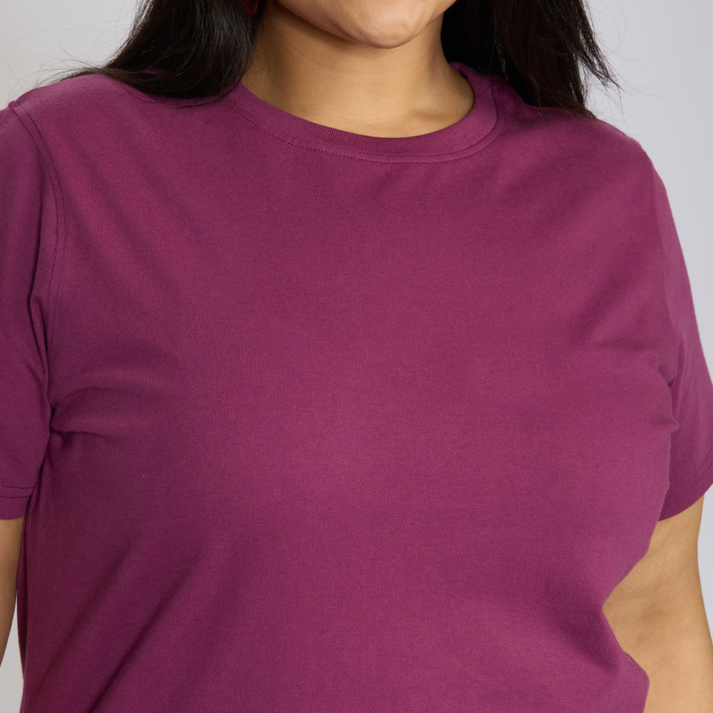 Plus Size Core T-shirt | 2XL - 8XL | 100% Cotton | Magenta