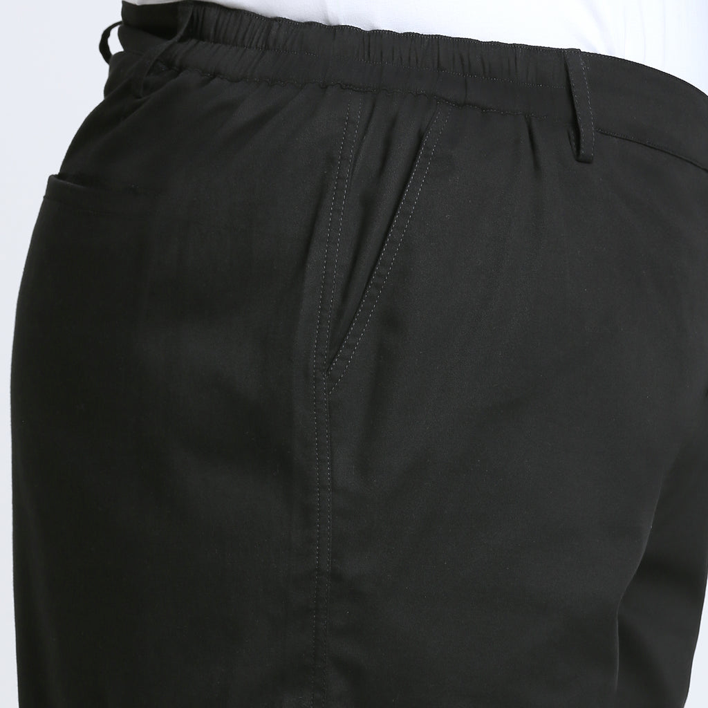 Plus Size Woven Short | 2XL - 8XL | 100% Cotton | Black