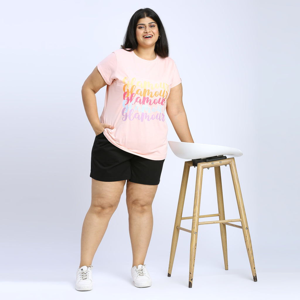 Plus Size Woven Short | 2XL - 8XL | 100% Cotton | Black