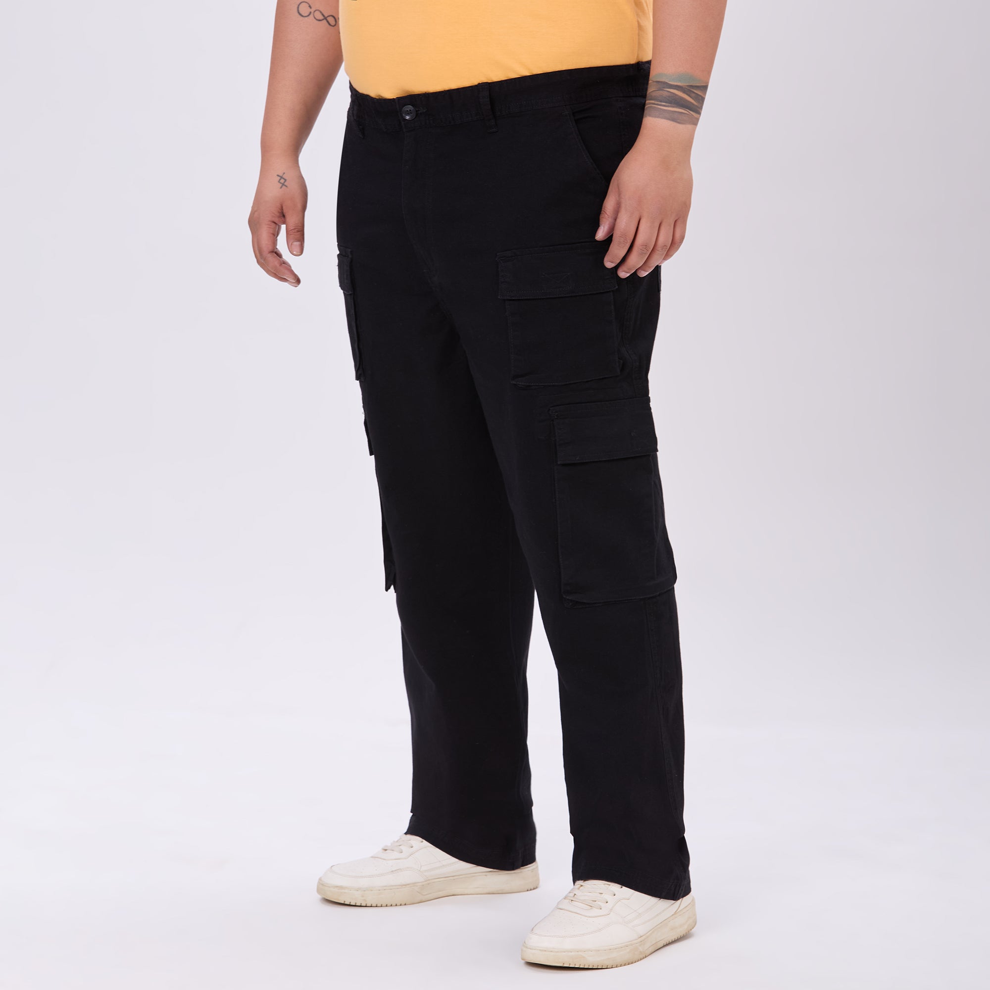Plus Size Cargo Pant | Black – Sizeupp
