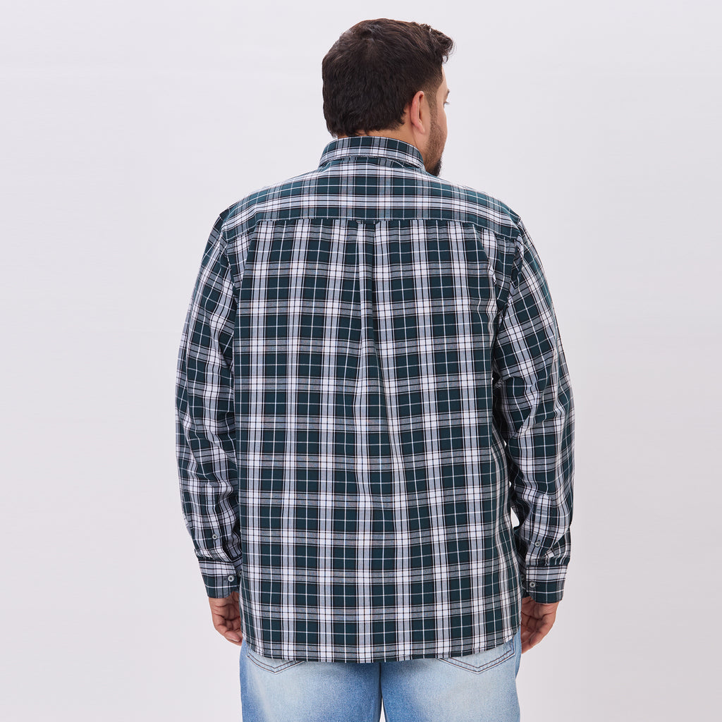 Plus Size Casual Shirt | 4XL-10XL | Bottle Green