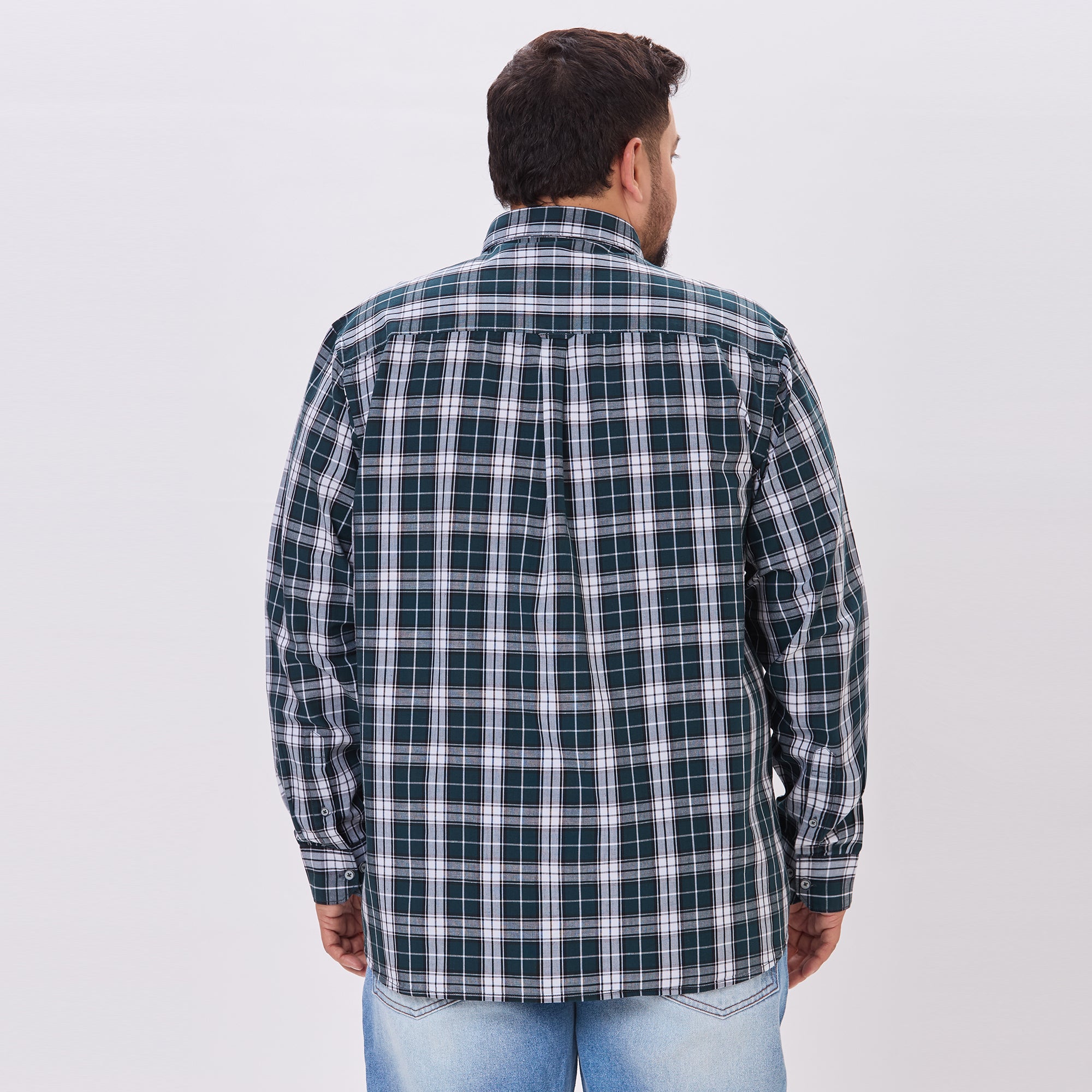 Plus Size Casual Shirt | 4XL-10XL | Bottle Green