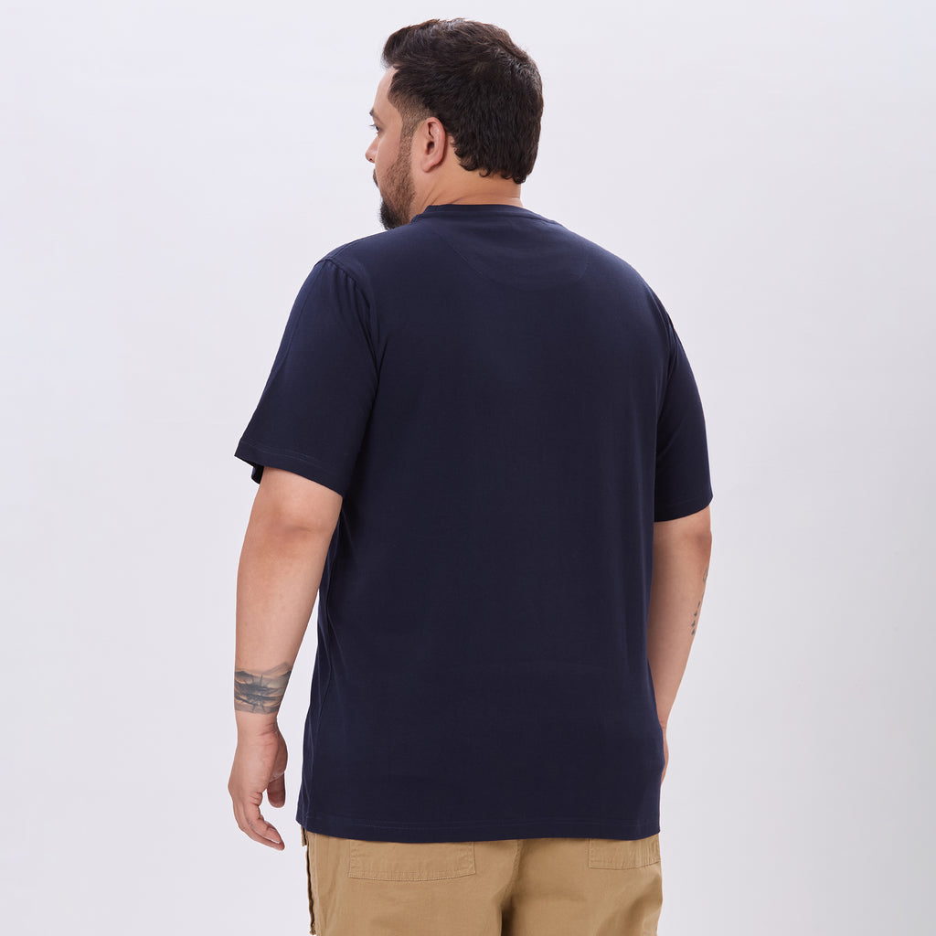 Plus Size Graphic T-Shirt | 4XL-10XL | 100% Cotton | Navy