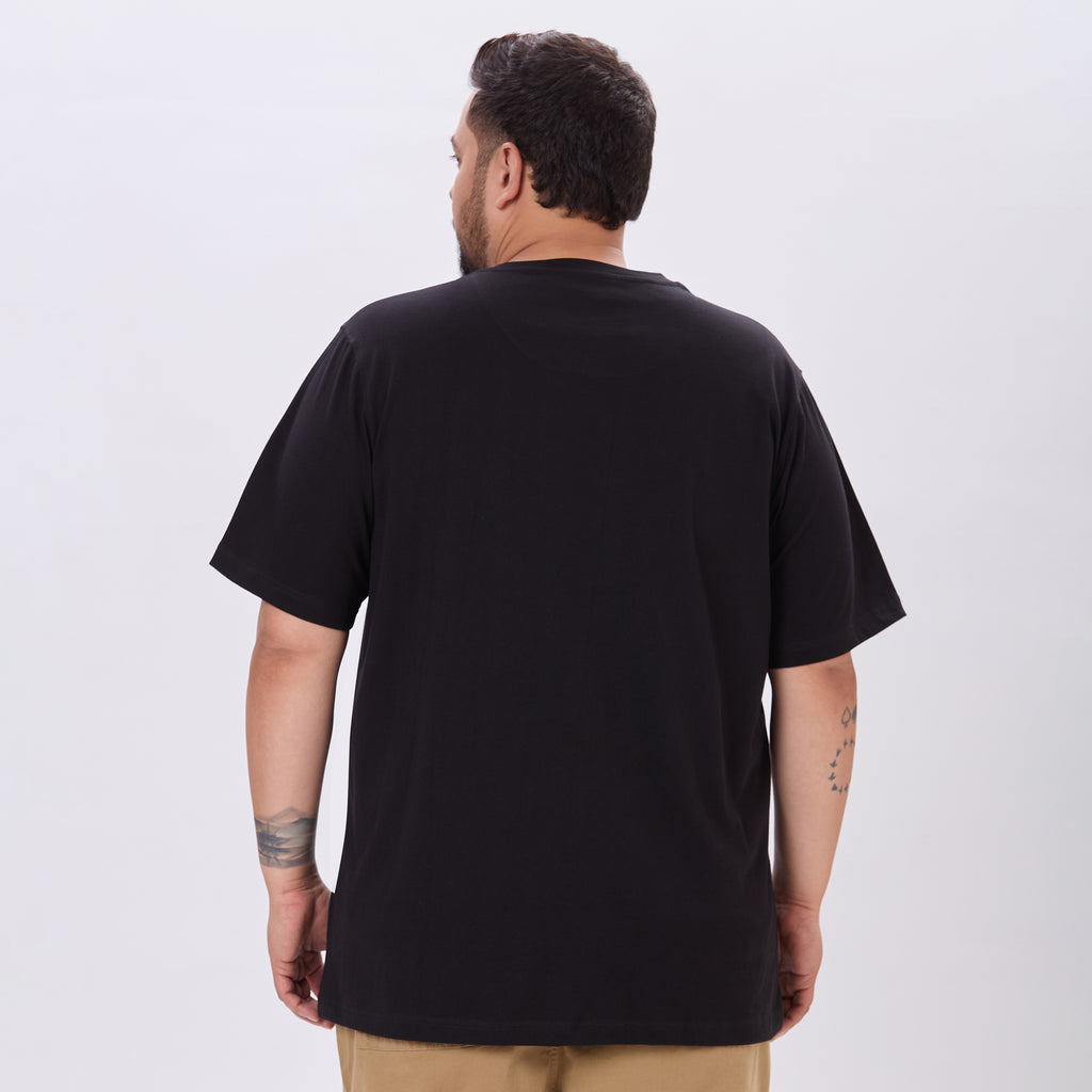 Plus Size Graphic T-Shirt | 4XL-10XL | 100% Cotton | Black