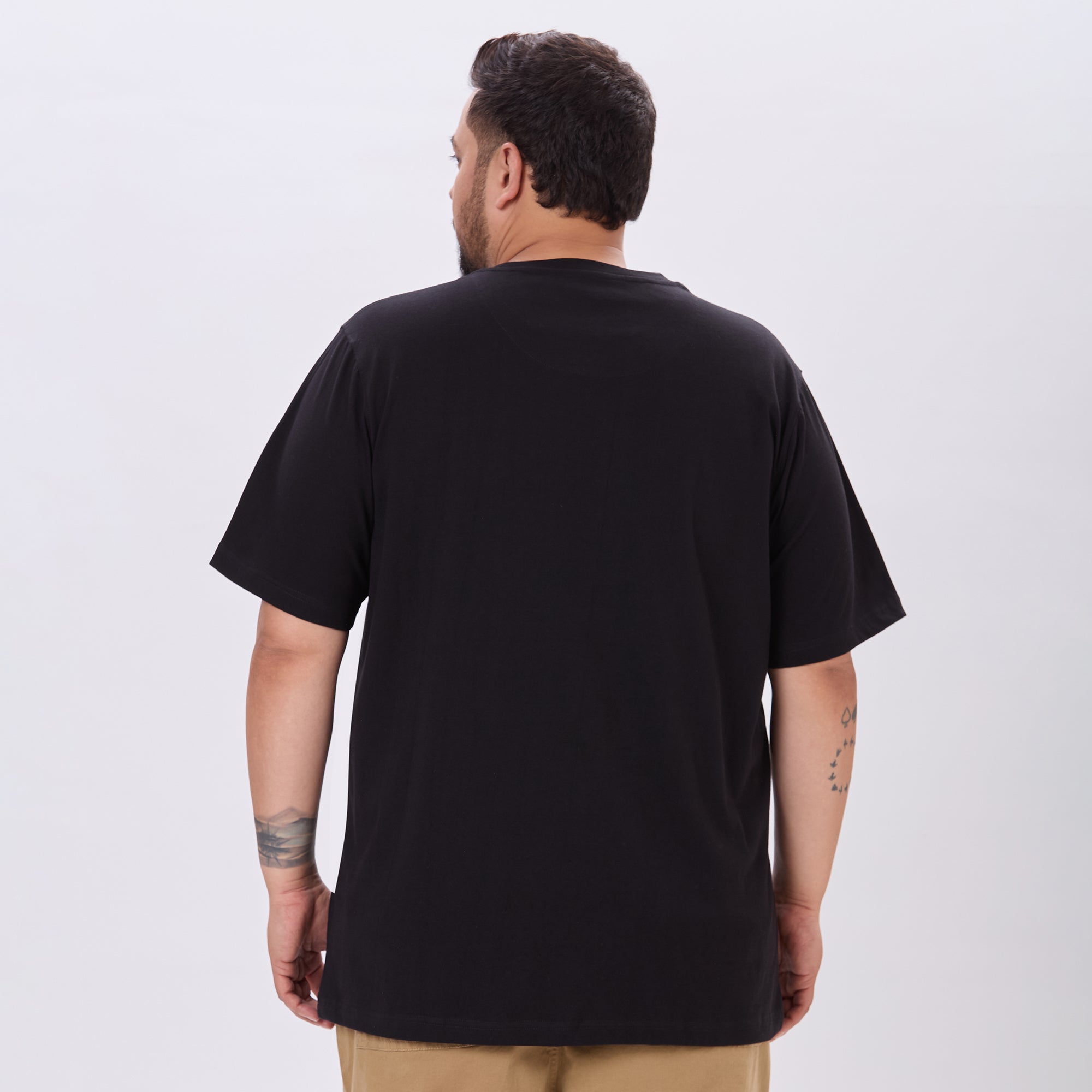 Plus Size Graphic T-Shirt | 4XL-10XL | 100% Cotton | Black