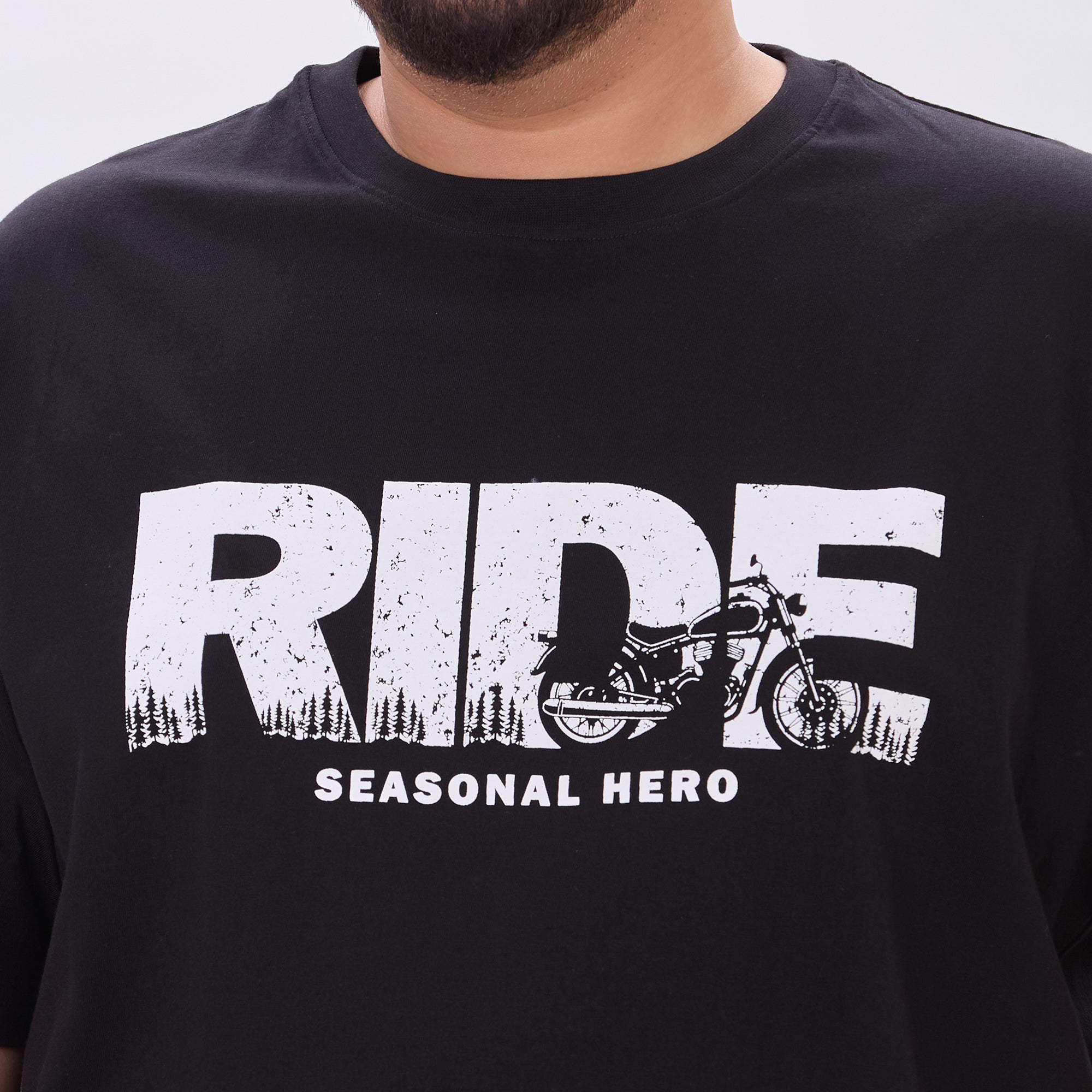 Plus Size Graphic T-Shirt | 4XL-10XL | 100% Cotton | Black