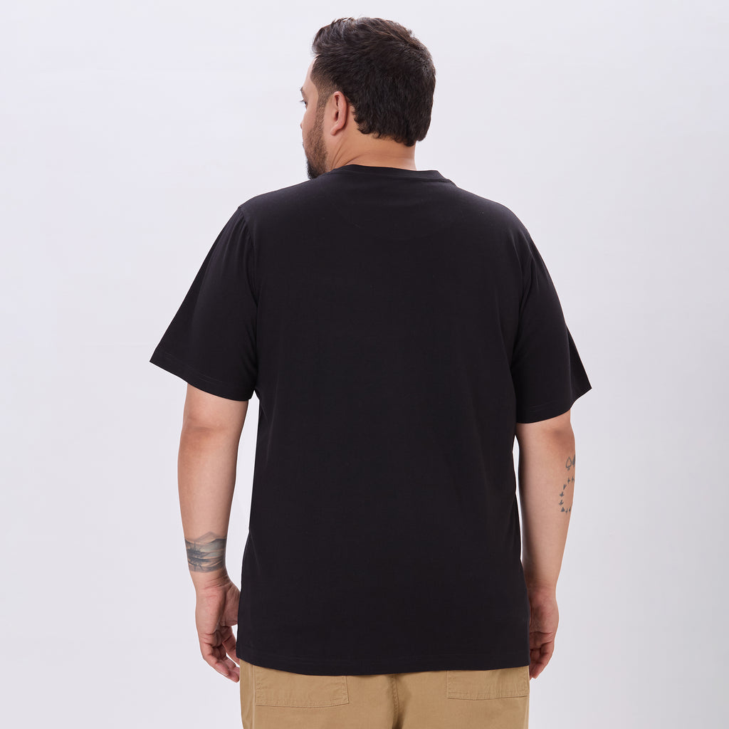 Plus Size Graphic T-Shirt | 4XL-10XL | 100% Cotton | Black