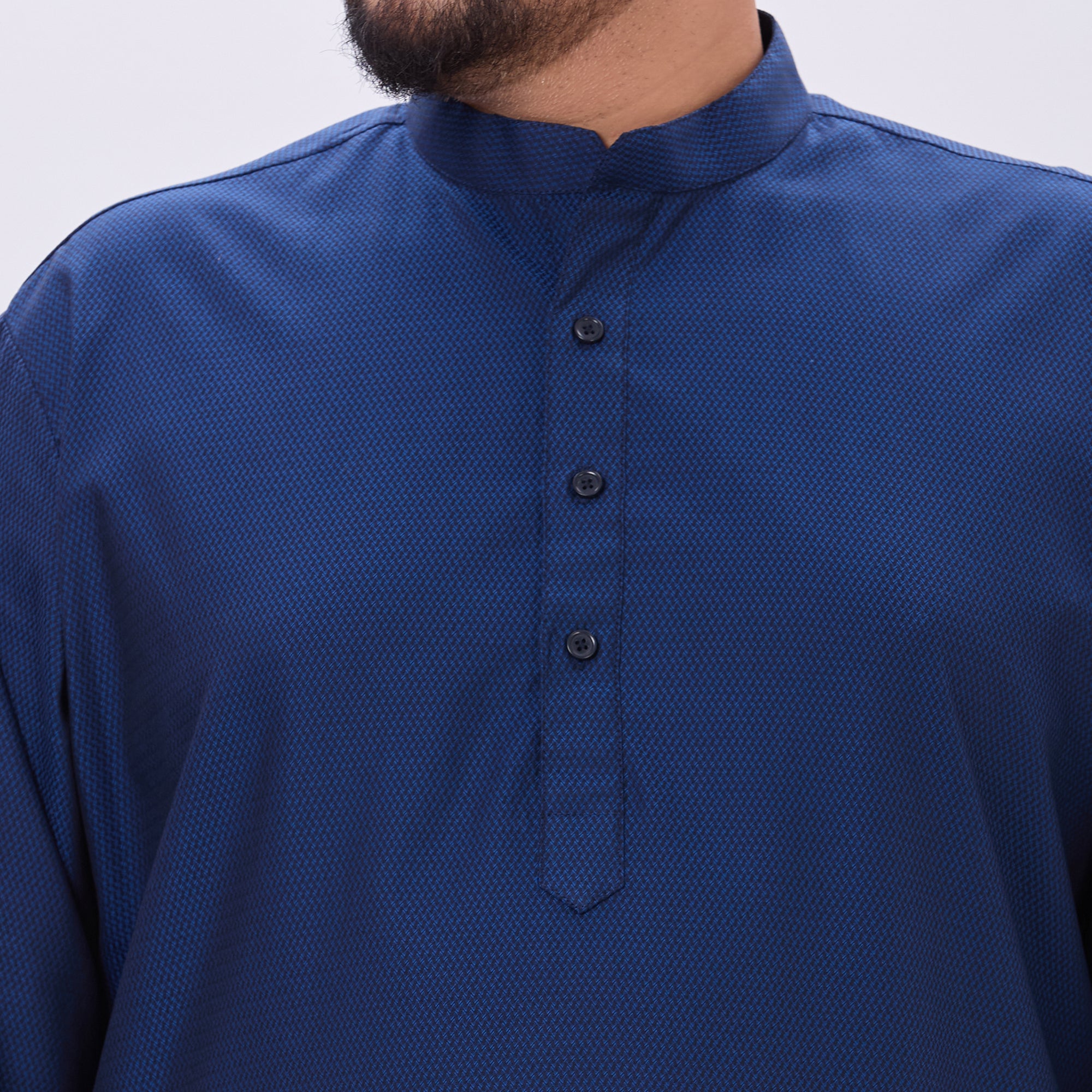 Sizeupp |Plus Size Kurta For Men |4XL-9XL |100% Cotton |Navy