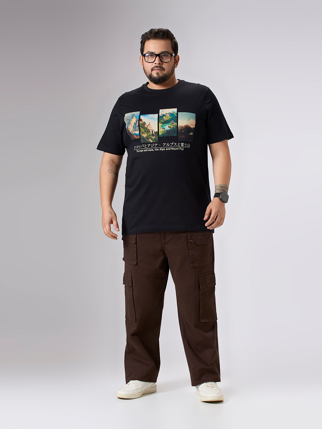 Plus Size Graphic T-Shirt | 4XL-10XL | 100% Cotton | Black