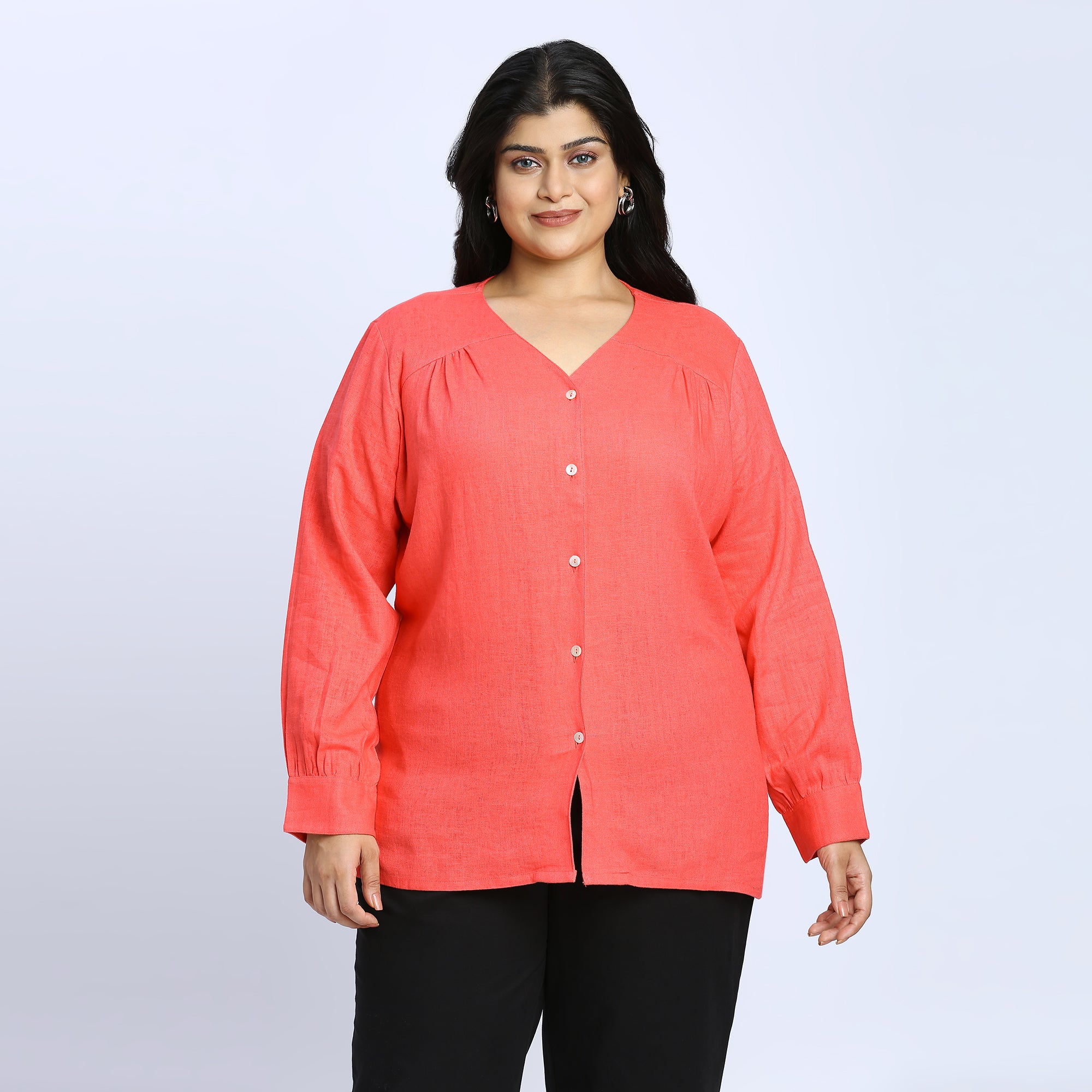 Plus Size Top | 2XL - 8XL | Coral