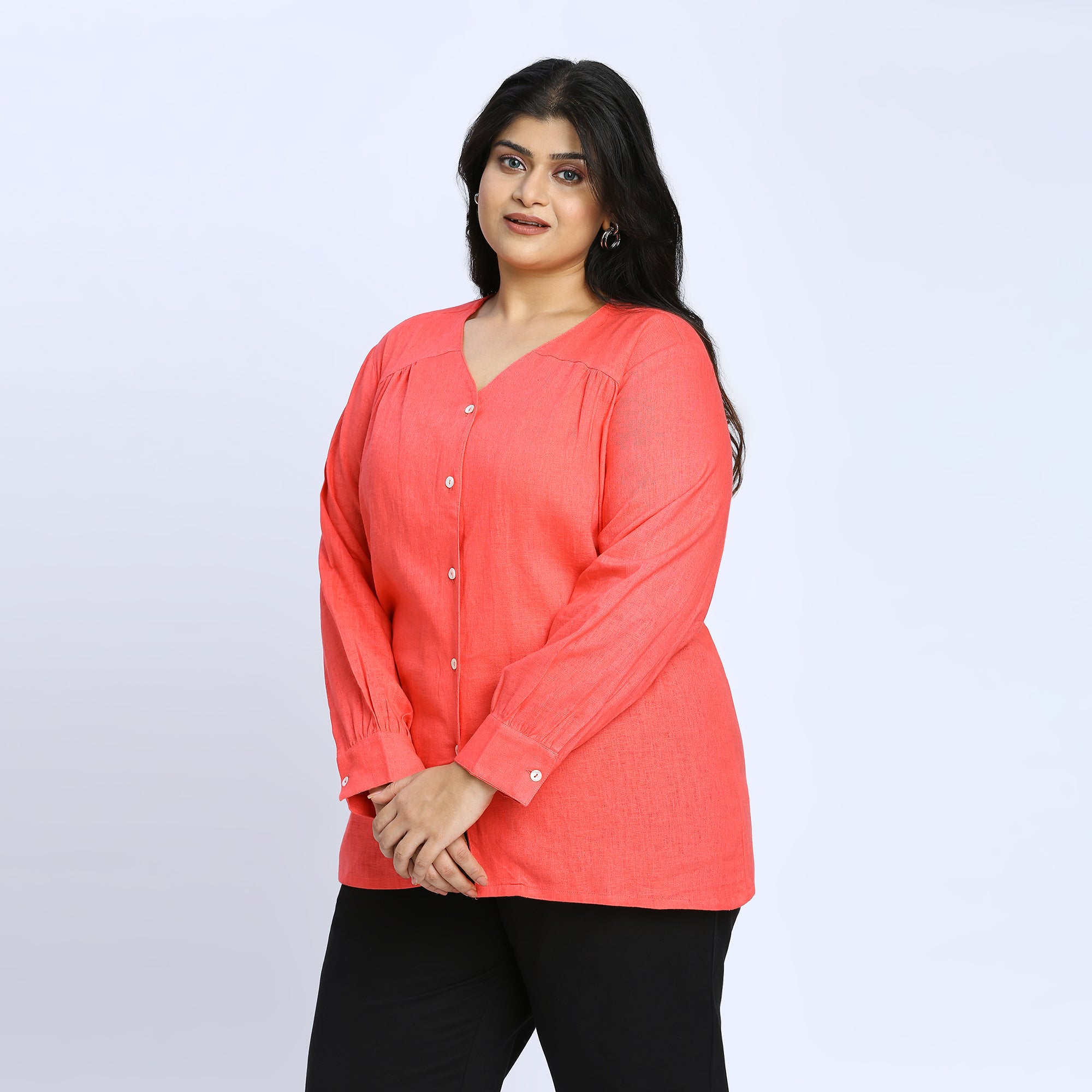 Plus Size Top | 2XL - 8XL | Coral