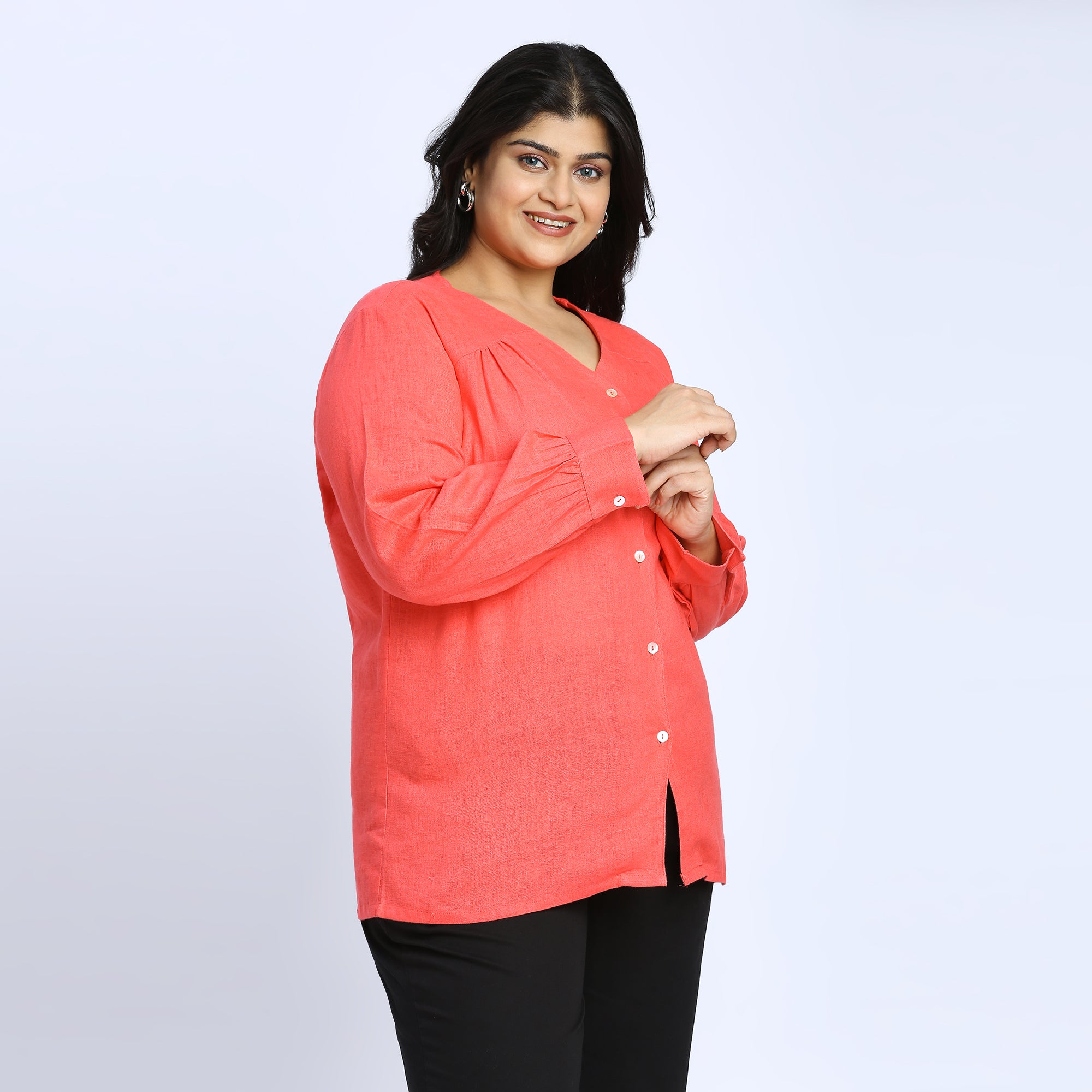 Plus Size Top | 2XL - 8XL | Coral
