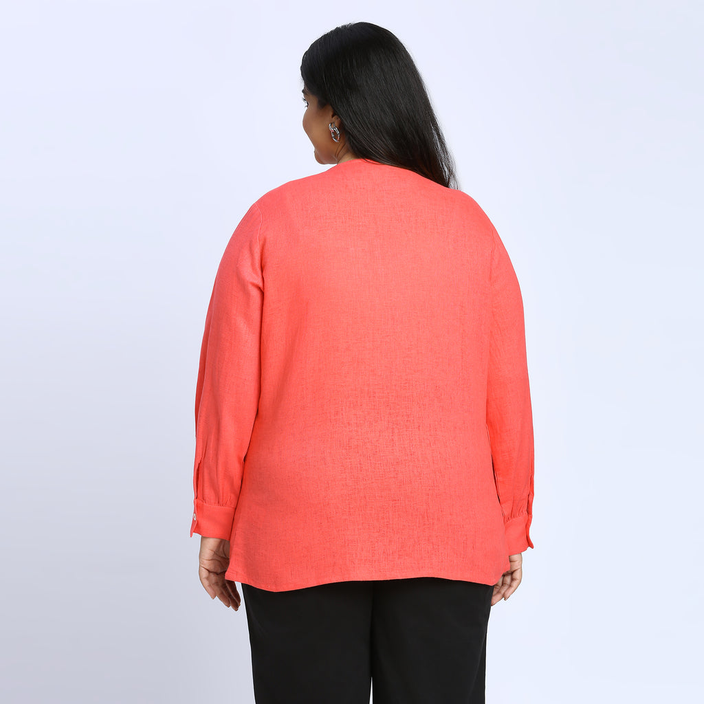 Plus Size Top | 2XL - 8XL | Coral