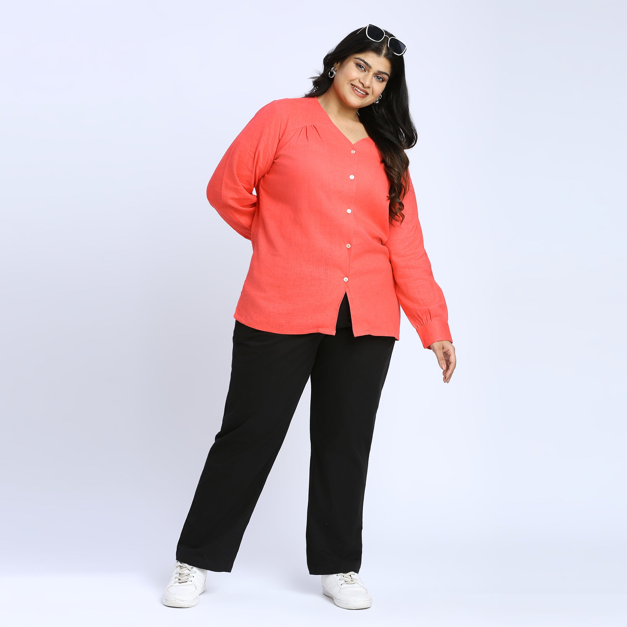 Plus Size Top | 2XL - 8XL | Coral