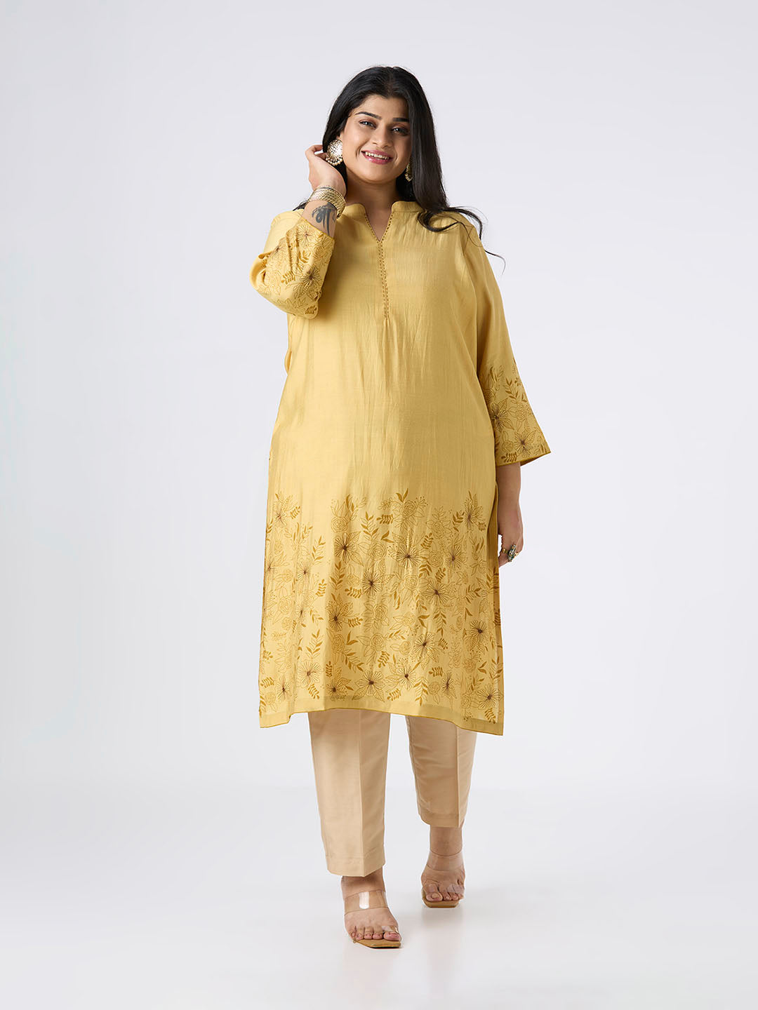 Plus Size Kurta | 2XL-8XL | Mustard