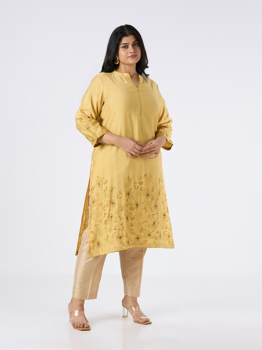 Plus Size Kurta | 2XL-8XL | Mustard